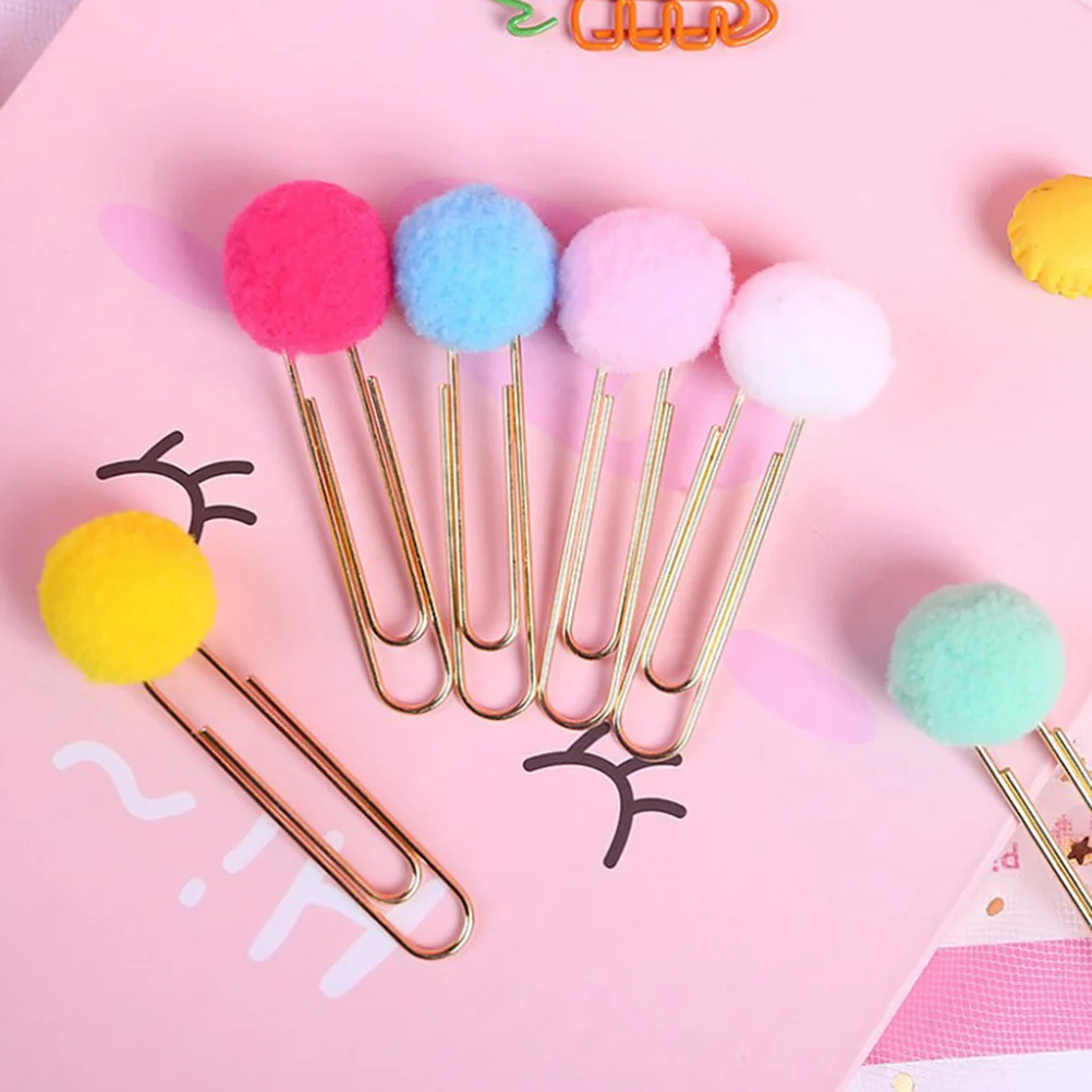 30pcs Paper Clips Kawaii Plush Ball Bookmark Clip Memo Clip Paper Clip Bookmark Novelty Gift (Mixed Color)
30pcs Paper Clips Kawaii Plush Ball Bookmark Clip Memo Clip Paper Clip Bookmark Novelty Gift (Mixed Color)