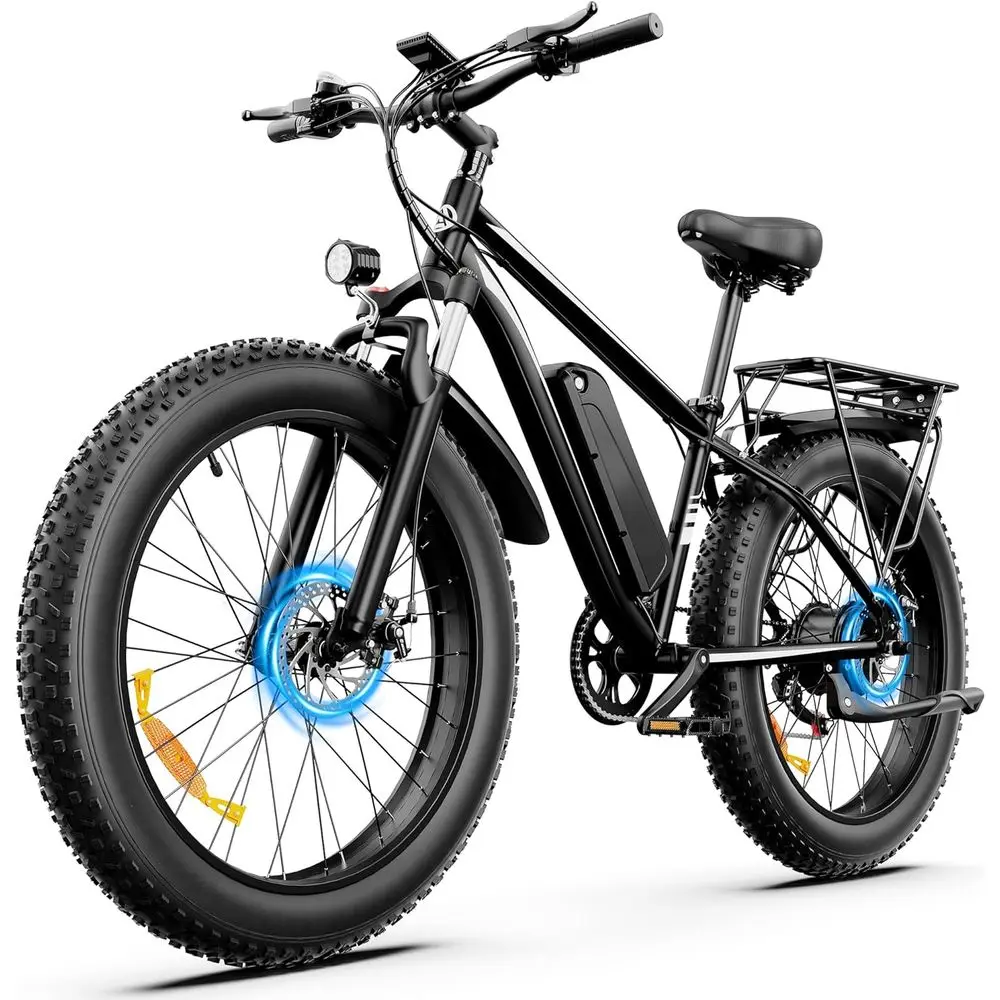 Certified Electric Bike - 1500W Brushless Motor, 48V 15AH Battery, 35-60 Miles Range, 26 Tires, 28MPH, 7-Speed Gears
Certified Electric Bike - 1500W Brushless Motor, 48V 15AH Battery, 35-60 Miles Range, 26 Tires, 28MPH, 7-Speed Gears