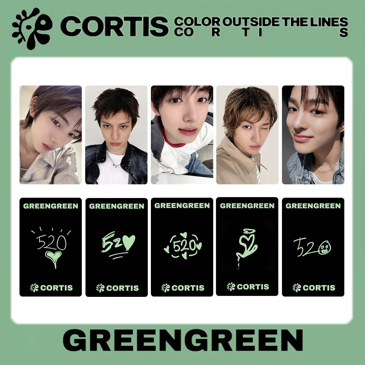 5Pcs/Set Idol Boy CORTIS New Album GREENGREEN Lomo Cards HD Printd Photocards Martin James Juhoon Seonghyeon Keonho Fan Gifts
5Pcs/Set Idol Boy CORTIS New Album GREENGREEN Lomo Cards HD Printd Photocards Martin James Juhoon Seonghyeon Keonho Fan Gifts