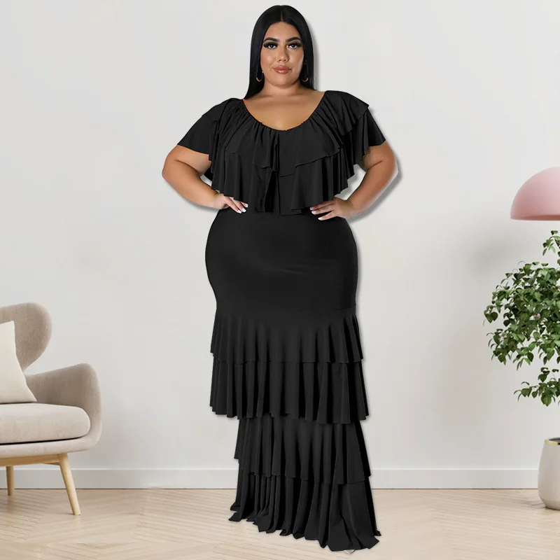 218172 Plus Size Women's Round Neck Multi Segment Spliced Large Swing Dress Pullover 2025 Party Summer Elegantes Casual Y2k
218172 Plus Size Women's Round Neck Multi Segment Spliced Large Swing Dress Pullover 2025 Party Summer Elegantes Casual Y2k