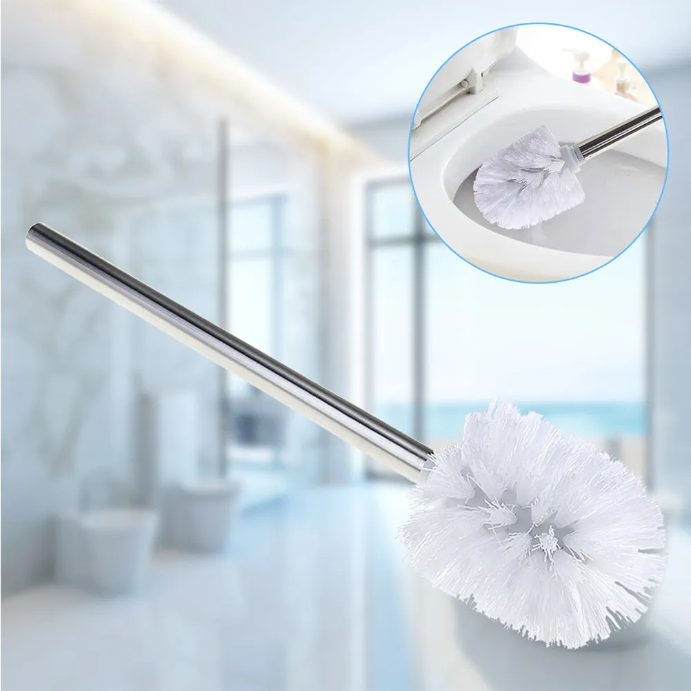 2Pcs High Strength Stainless Steel Toilet Brush Plastic Bristle Set Bathroom Cleaning Tool 360 Degree Scrubbing Replaceable
2Pcs High Strength Stainless Steel Toilet Brush Plastic Bristle Set Bathroom Cleaning Tool 360 Degree Scrubbing Replaceable