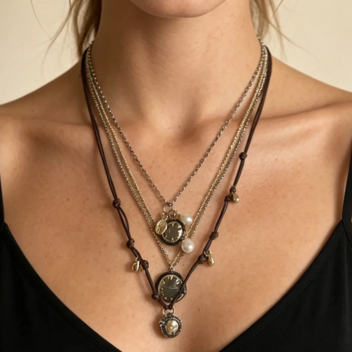 ZAAA Vintage Multi-layer Long Necklaces for Women Oval Charm Choker Bohemian Ethnic Statement Jewelry Neck Accessories
ZAAA Vintage Multi-layer Long Necklaces for Women Oval Charm Choker Bohemian Ethnic Statement Jewelry Neck Accessories