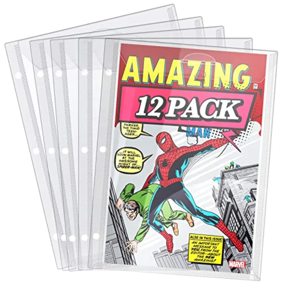 Comic Book Bags, Binder Sleeves for Comic Books, 12 Pack Comics Protector Bags
Comic Book Bags, Binder Sleeves for Comic Books, 12 Pack Comics Protector Bags