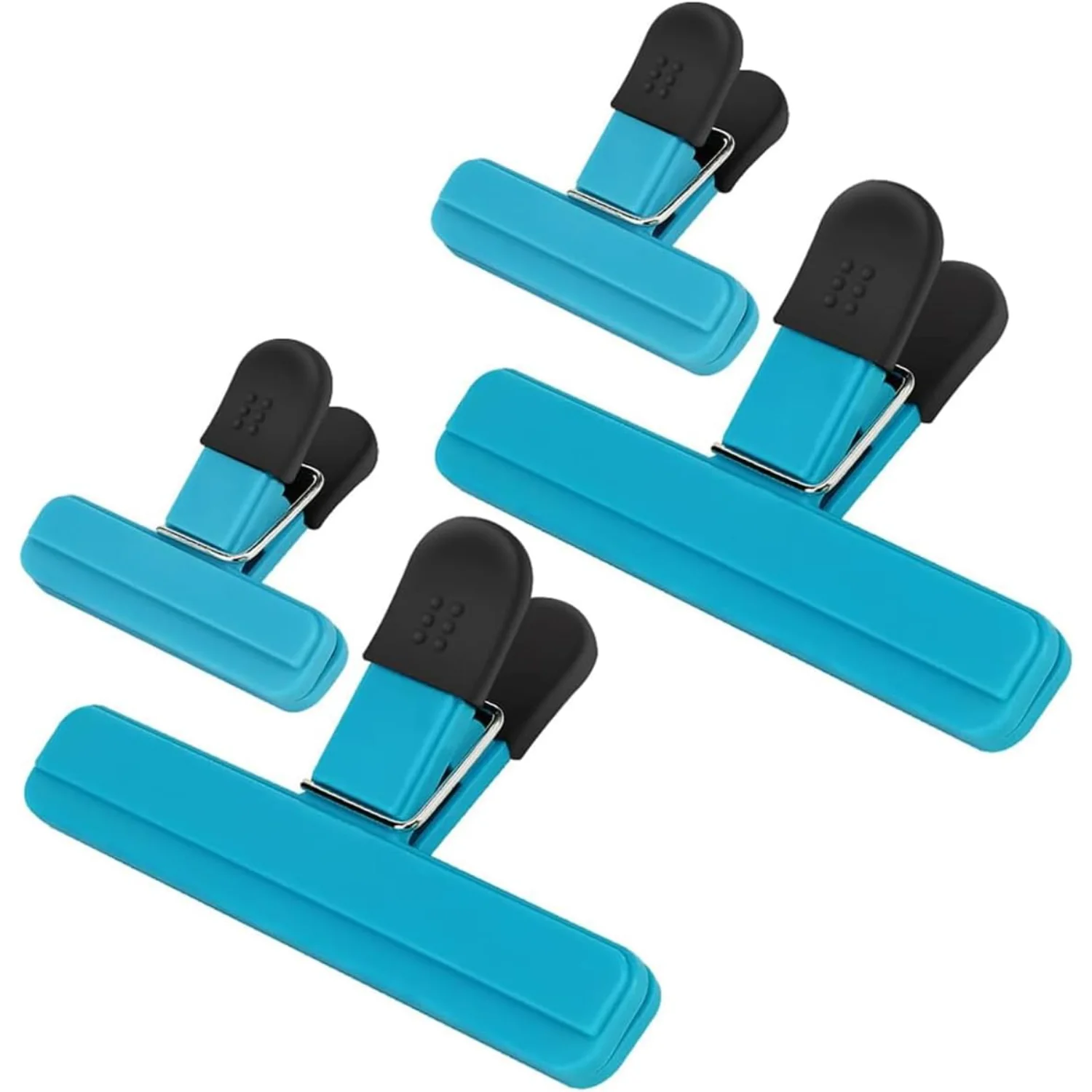 Food Clips - Chip Bag Clips Set of 4, 5 Inches Wide Heavy Duty Chip Clips, Large Bag Clips for Food with Air Tight Seal for Br
Food Clips - Chip Bag Clips Set of 4, 5 Inches Wide Heavy Duty Chip Clips, Large Bag Clips for Food with Air Tight Seal for Br