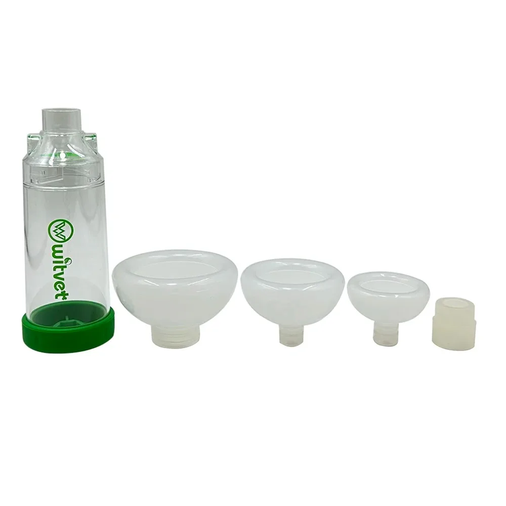 New Pet Feline Cat Dog Aerosol Storage Tank Tank Spacer Assist Inhalation Pump Nebulizer Manual Plastic Silicon Mask Animal
New Pet Feline Cat Dog Aerosol Storage Tank Tank Spacer Assist Inhalation Pump Nebulizer Manual Plastic Silicon Mask Animal