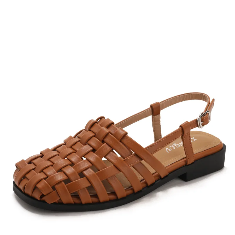 Vintage Woven Toe Cap Back Hollow Thick Heel Roman Beach Sandals 2026 Summer New Fashion Versatile Commuting Women's Shoes
Vintage Woven Toe Cap Back Hollow Thick Heel Roman Beach Sandals 2026 Summer New Fashion Versatile Commuting Women's Shoes