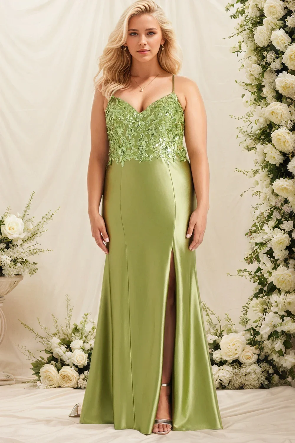 Women's Plus Size Silk Evening Dress Slit Hem Sequin Patchwork Elegant Party Wedding Guest Cocktail Camis Maxi Dresses 2025
Women's Plus Size Silk Evening Dress Slit Hem Sequin Patchwork Elegant Party Wedding Guest Cocktail Camis Maxi Dresses 2025