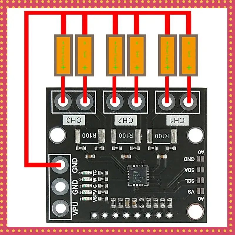 B74A 5X I2C SMBUS INA3221 Трехканальный шунтовый ток Блок питания Монитор напряжения Модуль сенсорной платы Замена INA219
B74A 5X I2C SMBUS INA3221 Трехканальный шунтовый ток Блок питания Монитор напряжения Модуль сенсорной платы Замена INA219