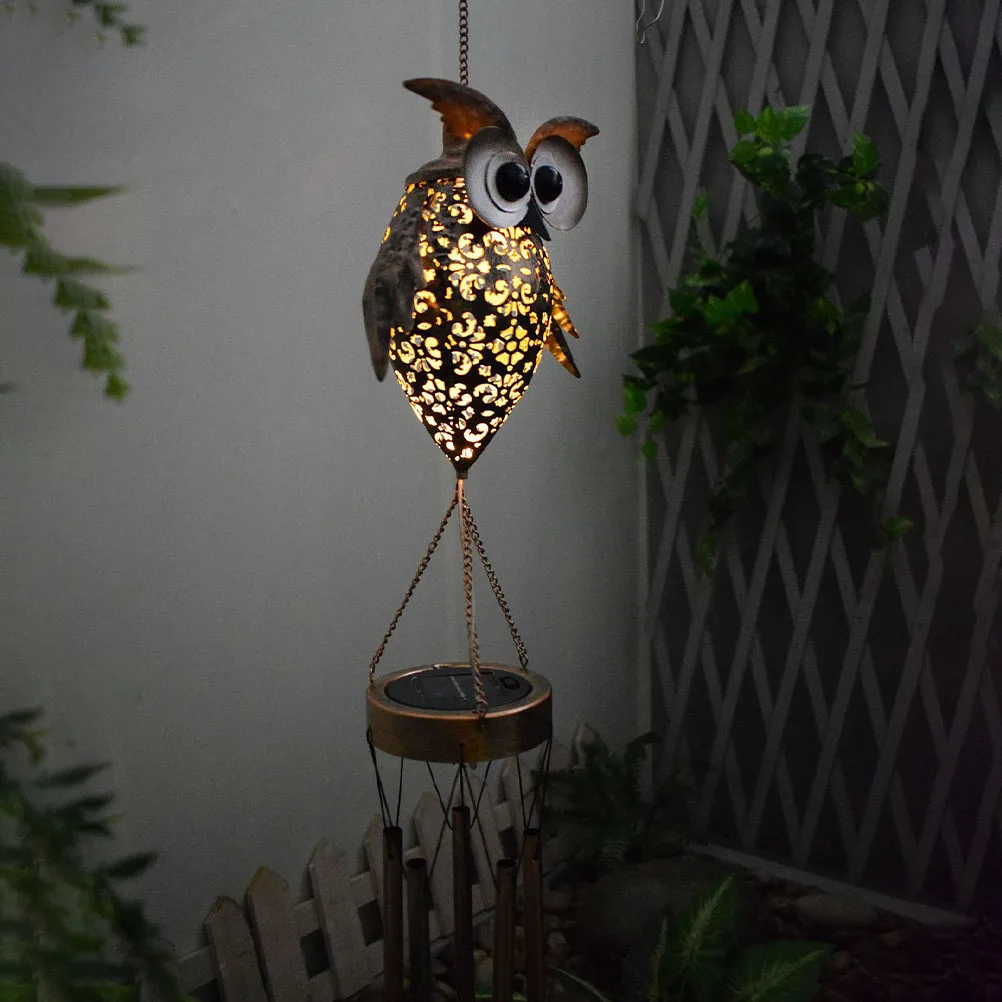 Owl Wind Chime Solar Light Pendant Built in Hanging Glowing Outdoor Decor Glass Iron Material Durable Suitable Balcony
Owl Wind Chime Solar Light Pendant Built in Hanging Glowing Outdoor Decor Glass Iron Material Durable Suitable Balcony