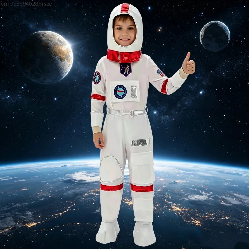 Astronaut Costume Spaceman Theme Outfit White Red Space Suit with Helmet for Halloween Carnival Cosplay Party Stage Performance
Astronaut Costume Spaceman Theme Outfit White Red Space Suit with Helmet for Halloween Carnival Cosplay Party Stage Performance