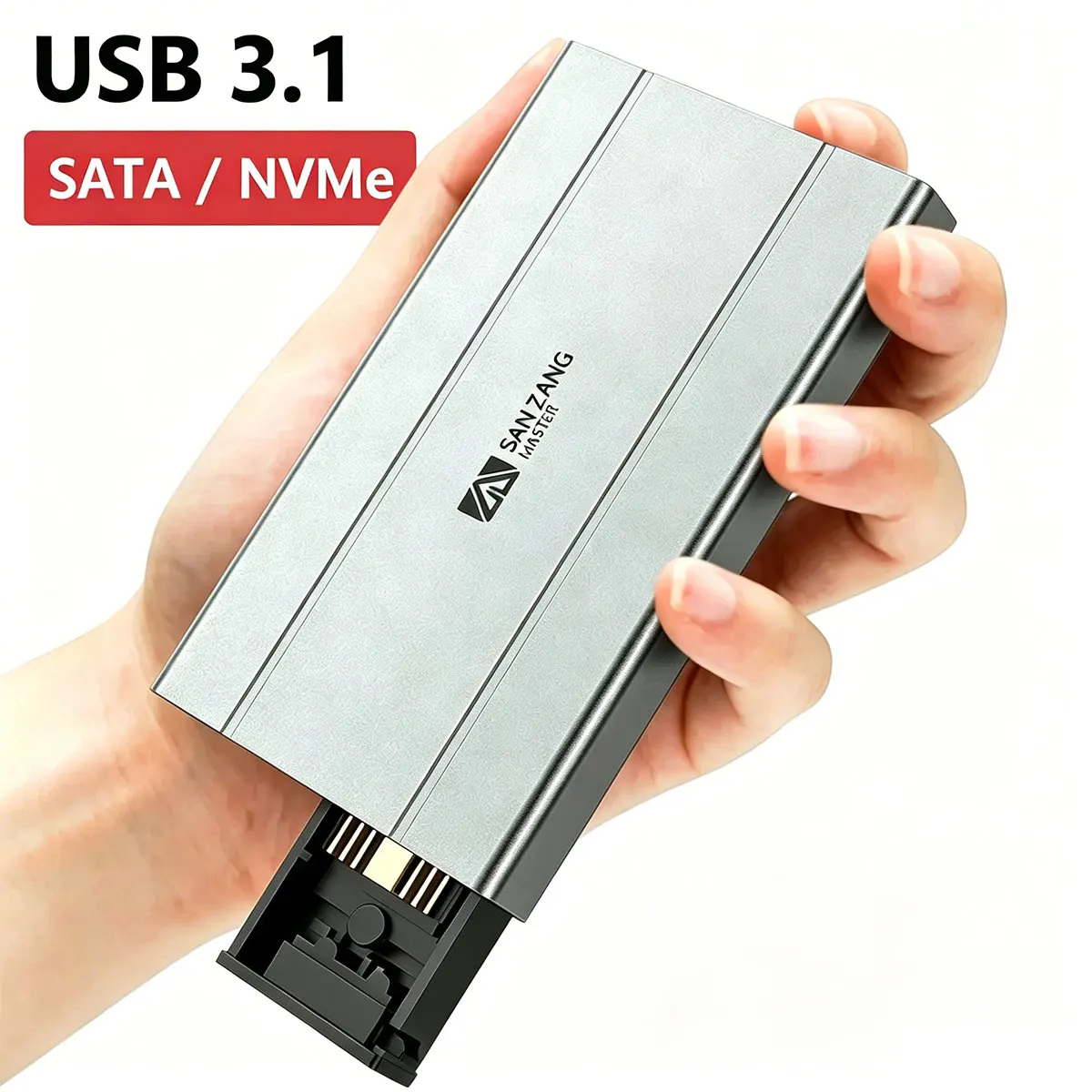 M.2 SSD Enclosure Dual Protocol NVMe SATA USB3.0 Type C External Hard Drive Disk Case for M.2 NVMe/SATA SSD
M.2 SSD Enclosure Dual Protocol NVMe SATA USB3.0 Type C External Hard Drive Disk Case for M.2 NVMe/SATA SSD