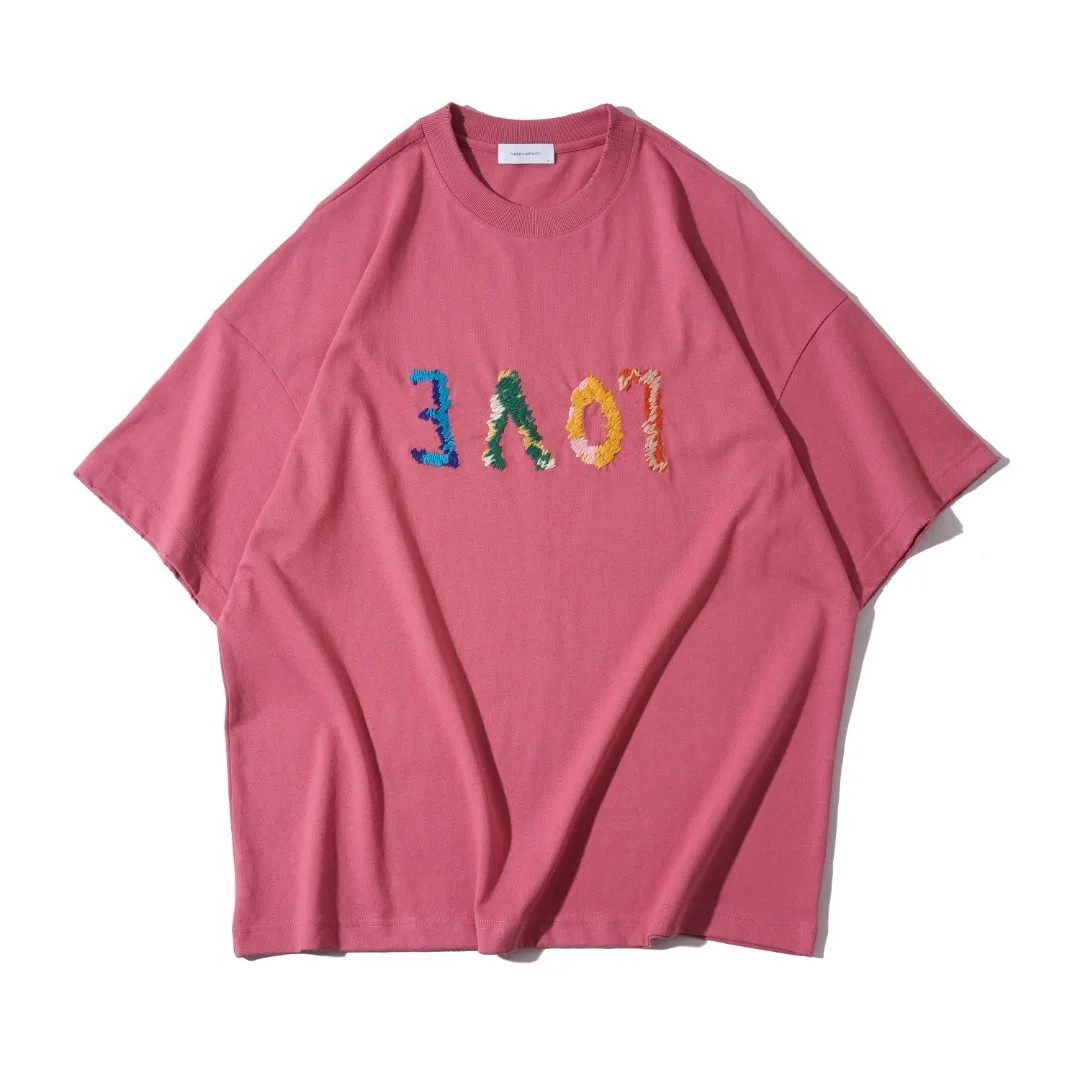Spring and Summer New Style Fashion LOVE Embroidery Pure Cotton Casual Couple Loose Round-neck Short-Sleeve T-shirt
Spring and Summer New Style Fashion LOVE Embroidery Pure Cotton Casual Couple Loose Round-neck Short-Sleeve T-shirt