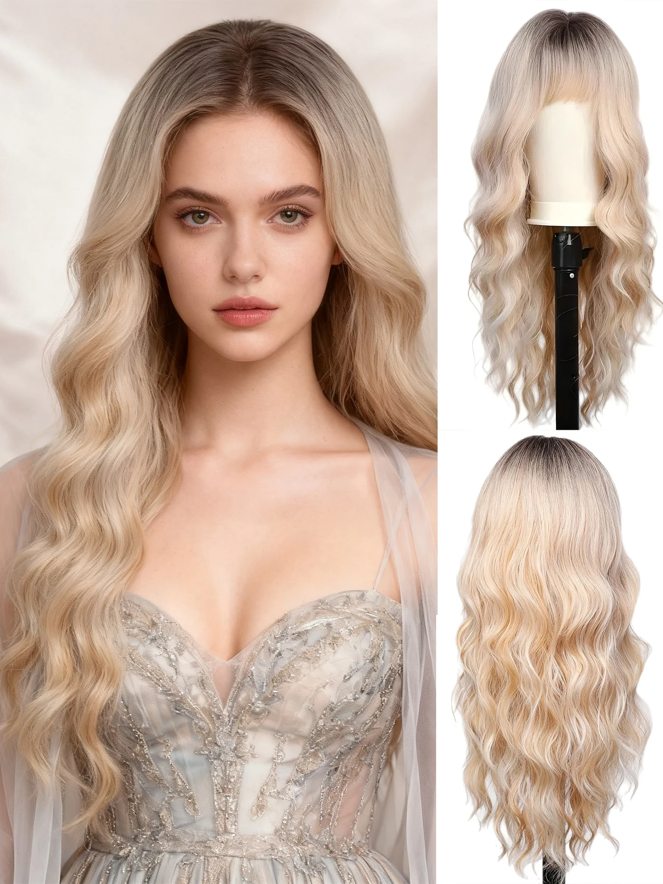 1 elegant and fashionable women's synthetic fiber wig, fashionable hairstyle, rose mesh hat design
1 elegant and fashionable women's synthetic fiber wig, fashionable hairstyle, rose mesh hat design