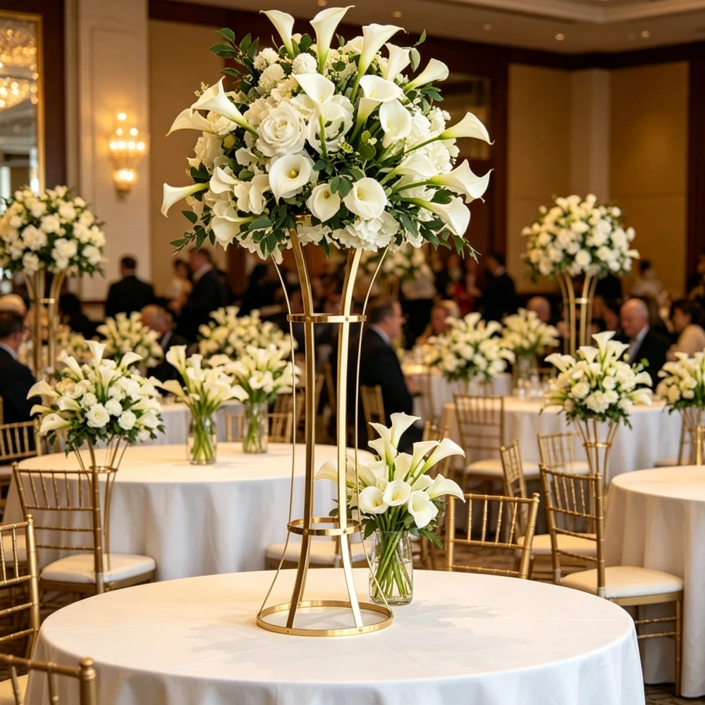 4/5/8/10pcs Wedding Flower Stand Centerpieces 90cm Tall Shiny Gold Black Flower Vase for Wedding Events Table Decoration
4/5/8/10pcs Wedding Flower Stand Centerpieces 90cm Tall Shiny Gold Black Flower Vase for Wedding Events Table Decoration