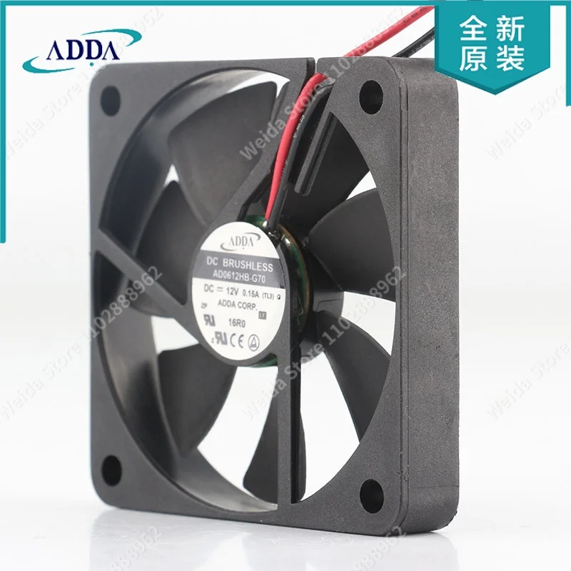 Coolingfan ADDA 5V 24V 48V AC EC 6010 60X60X10MM 6CM DC12V 0.15A 2-wire ultra-thin double ball high air volume mute AD0612HB-G70
Coolingfan ADDA 5V 24V 48V AC EC 6010 60X60X10MM 6CM DC12V 0.15A 2-wire ultra-thin double ball high air volume mute AD0612HB-G70