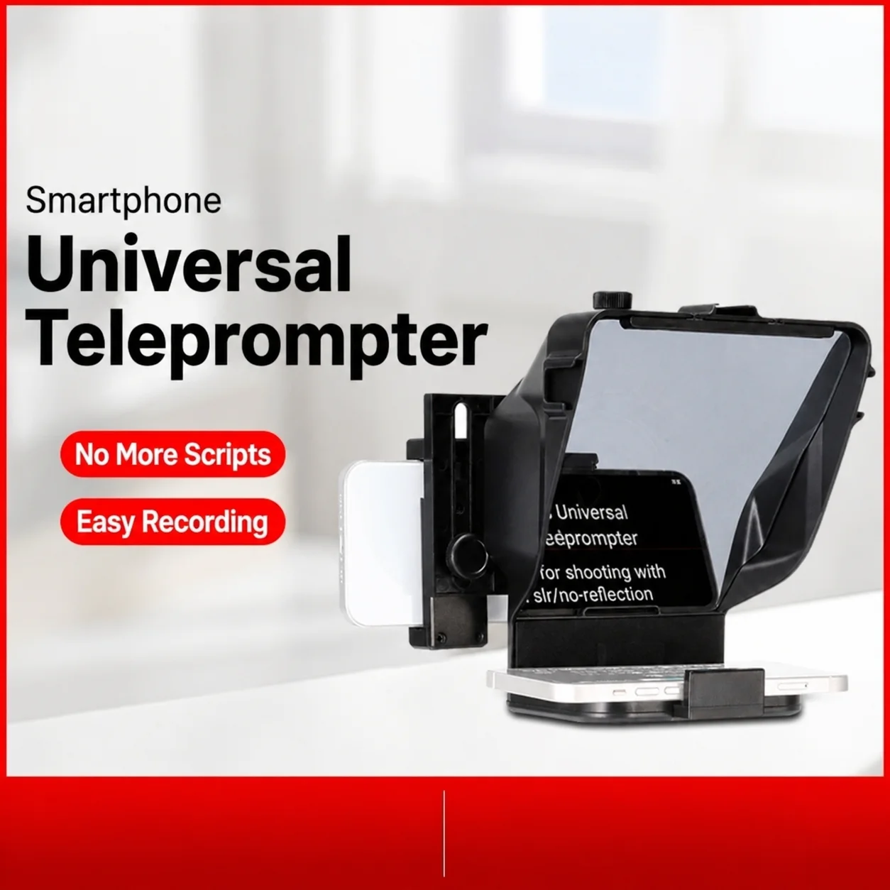 Portable Smartphone Teleprompter Video Recording Prompting Device for Vlog Interview Live Streaming Online Teaching Content Crea
Portable Smartphone Teleprompter Video Recording Prompting Device for Vlog Interview Live Streaming Online Teaching Content Crea