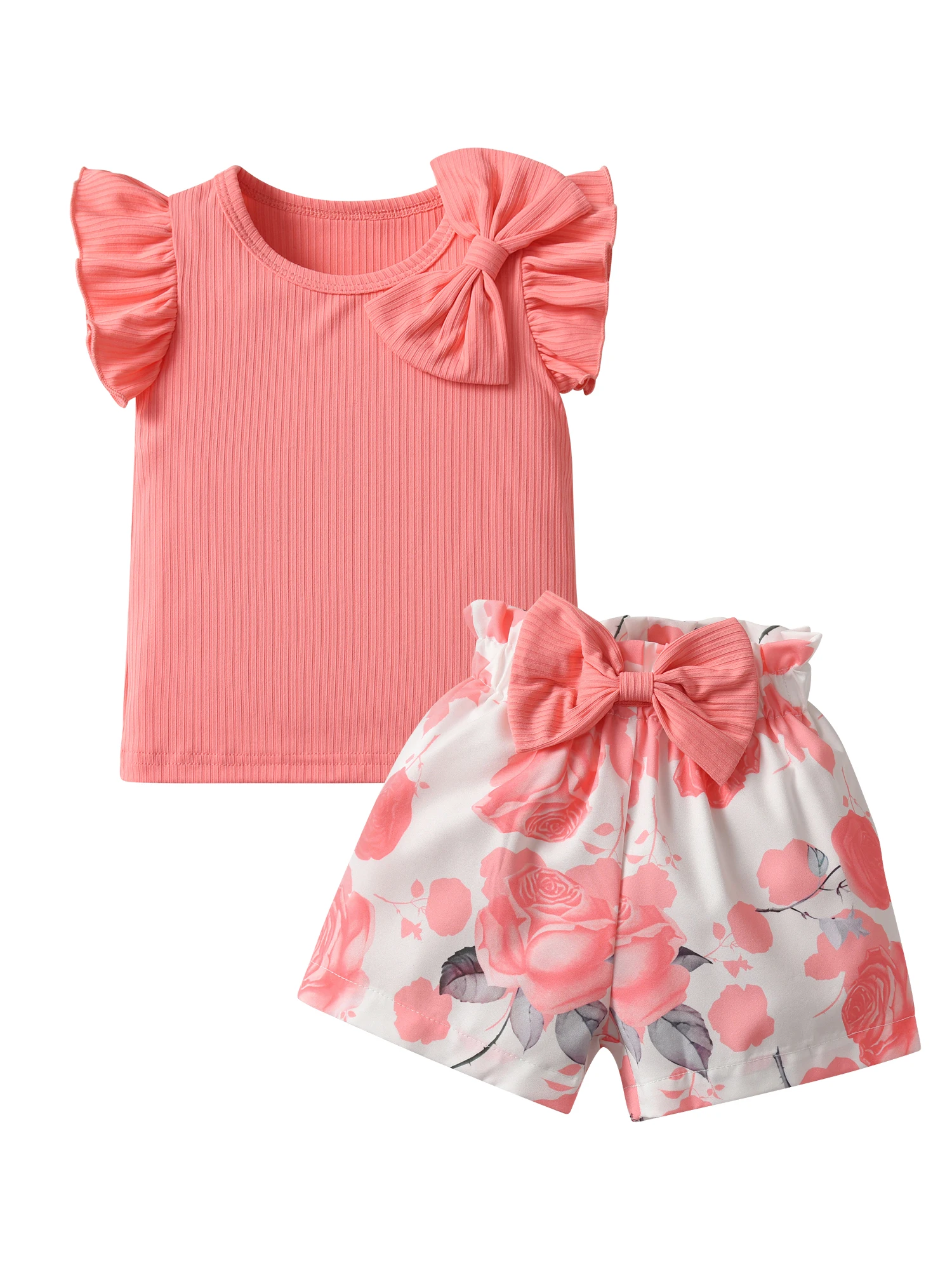 Летняя детская одежда для девочек: футболка с короткими рукавами и шорты с бантом, мягкая милая одежда, наряды для девочек на открытом воздухе для 1, 2, 3 лет
Летняя детская одежда для девочек: футболка с короткими рукавами и шорты с бантом, мягкая милая одежда, наряды для девочек на открытом воздухе для 1, 2, 3 лет