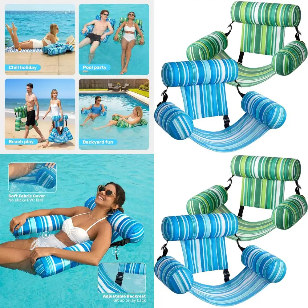 Надувные шезлонги для взрослых, набор из 2 штук, идеально подходят для бассейна, пляжа и отдыха на озере
Надувные шезлонги для взрослых, набор из 2 штук, идеально подходят для бассейна, пляжа и отдыха на озере