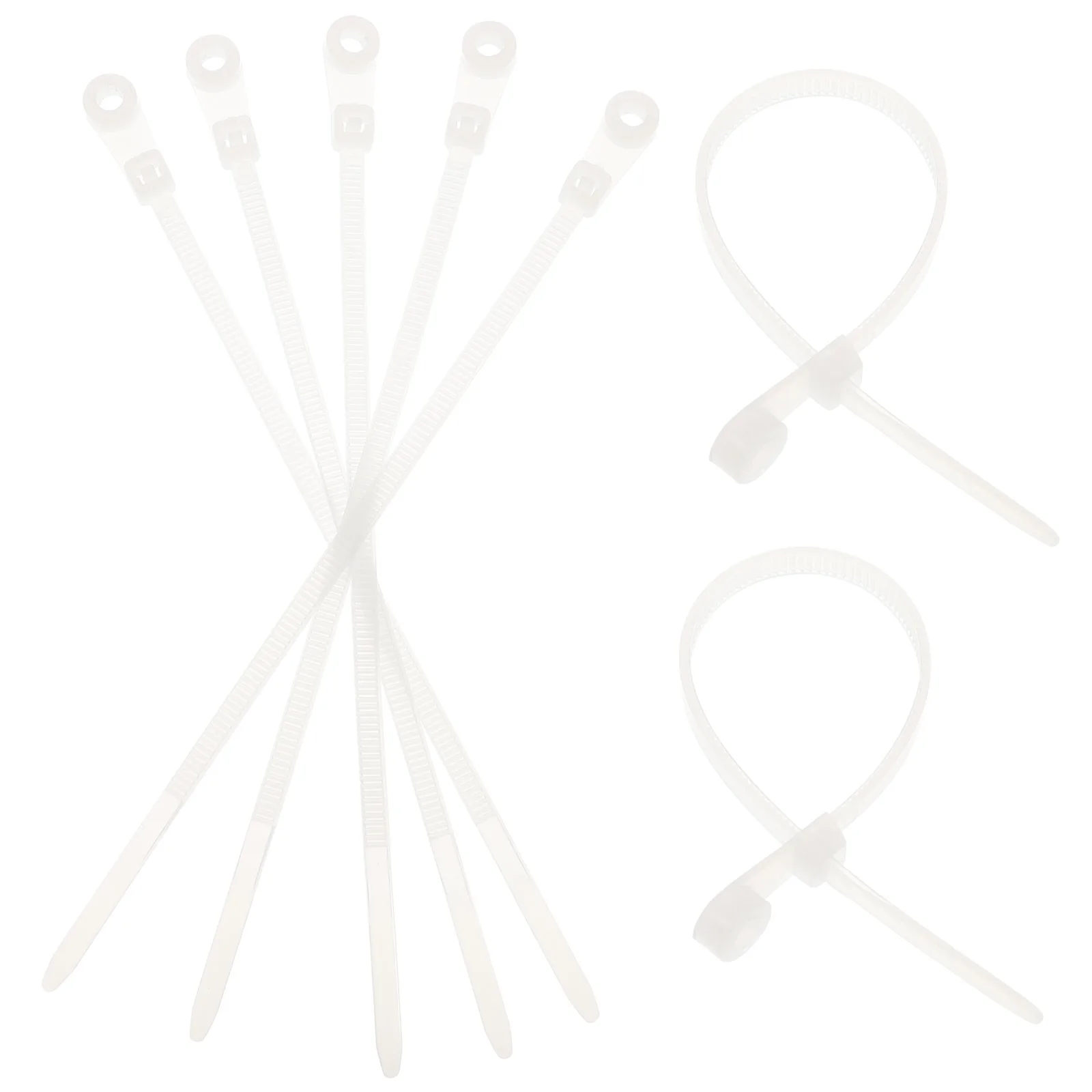 100pcs Hole Round Head Cable Zip Ties Wire Nylon Screw Holes Durable Binding Zip Ties With Screw Holes Accessories
100pcs Hole Round Head Cable Zip Ties Wire Nylon Screw Holes Durable Binding Zip Ties With Screw Holes Accessories