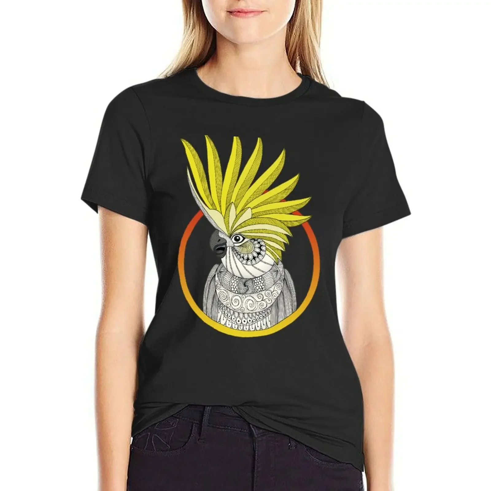 Cockatoo T-Shirt hippie clothes animal print plus sizes new edition Women's clothing
Cockatoo T-Shirt hippie clothes animal print plus sizes new edition Women's clothing