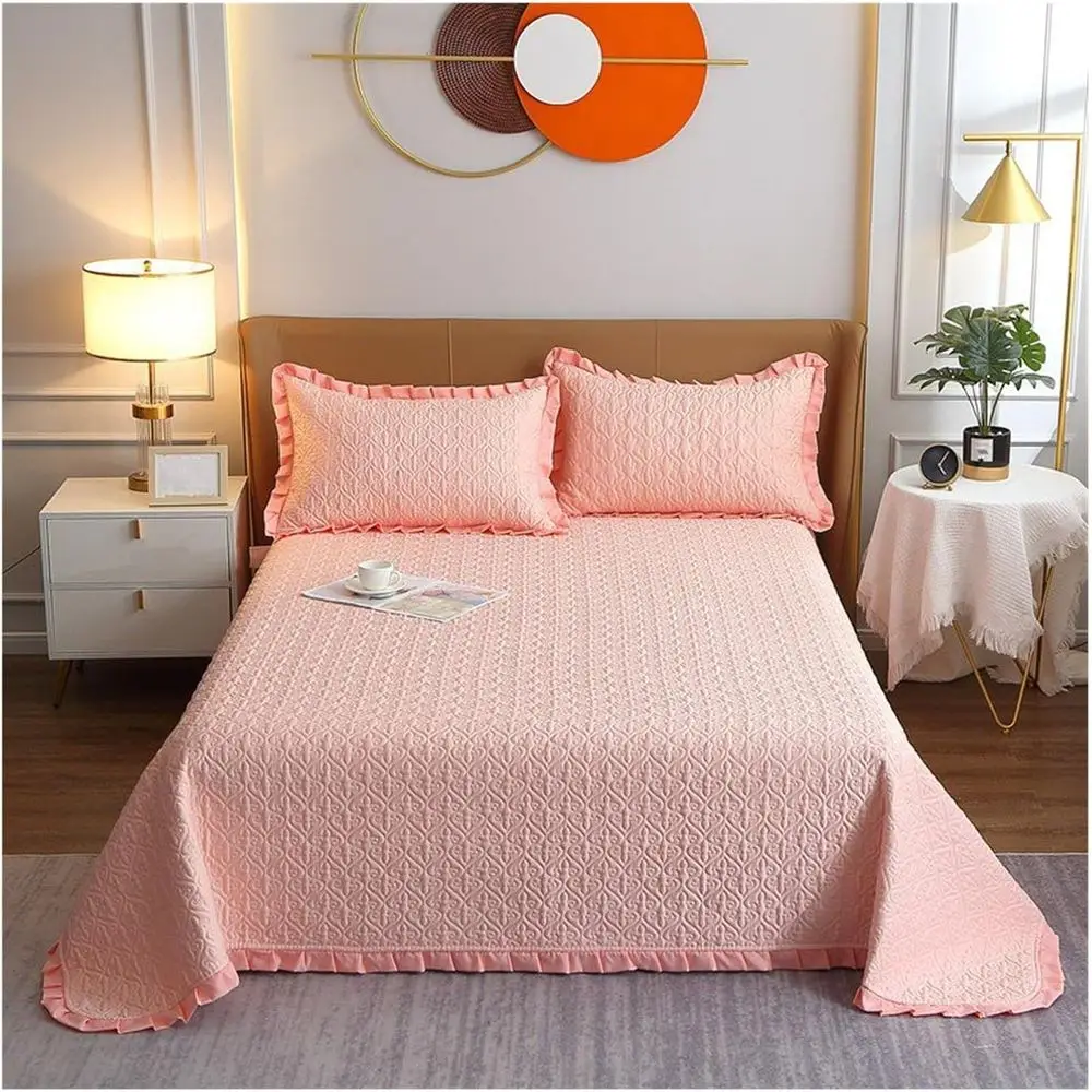 ADovz Bedding Set Ruled Quilted Bedspread Breathable Queen Size Bedspread and Pillowcases, can be Spread on or Over beds,Bed She
ADovz Bedding Set Ruled Quilted Bedspread Breathable Queen Size Bedspread and Pillowcases, can be Spread on or Over beds,Bed She