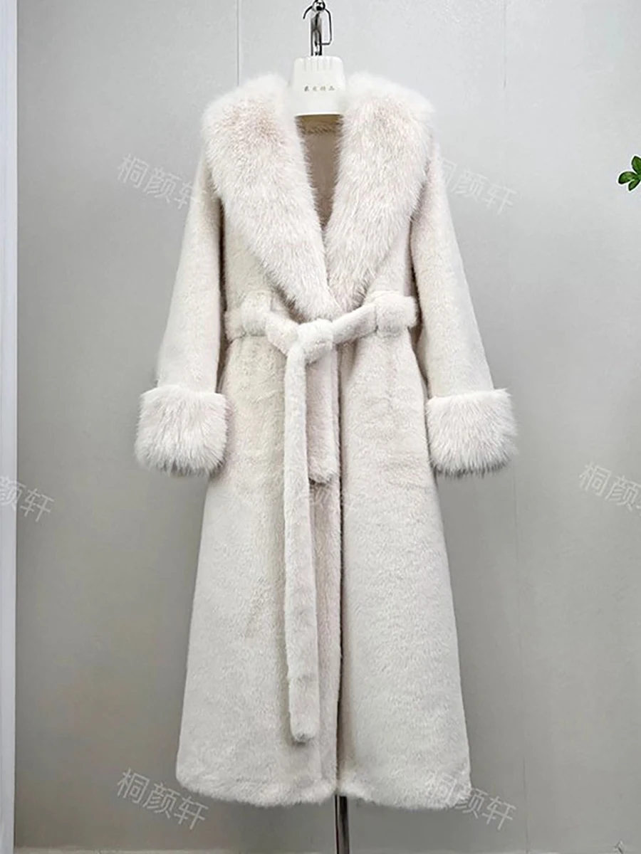 Lautaro Winter Long Thick Warm Soft Fluffy Faux Fur Coat Women with Fake Fox Fur Collar and Cuff Elegant Furry Overcoat 2025
Lautaro Winter Long Thick Warm Soft Fluffy Faux Fur Coat Women with Fake Fox Fur Collar and Cuff Elegant Furry Overcoat 2025