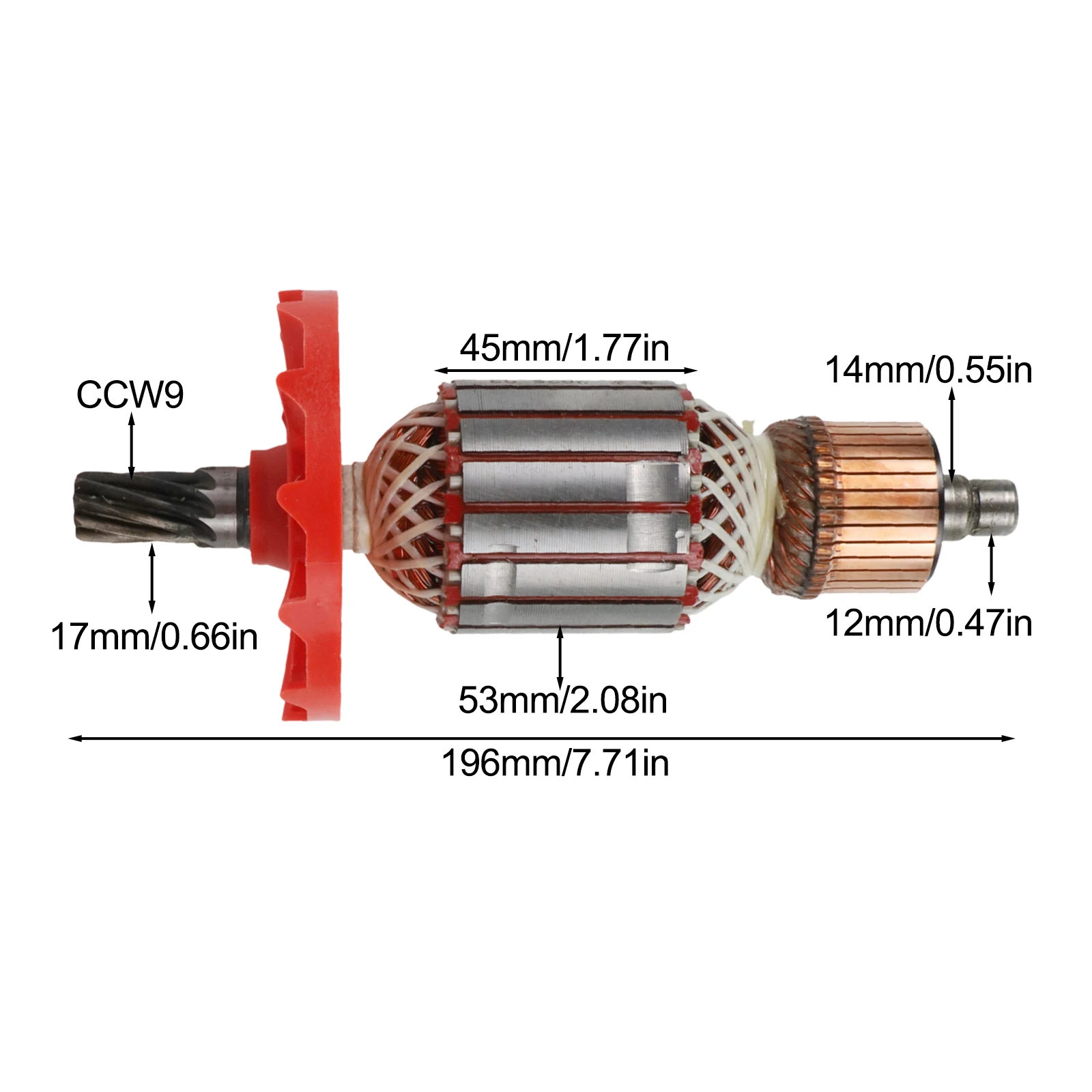 For PH65A For PH65A 85A For PH65A 75A For PH65A 95A For PH65A 90A Drill Armature Anchor Rotor Replacement Part
For PH65A For PH65A 85A For PH65A 75A For PH65A 95A For PH65A 90A Drill Armature Anchor Rotor Replacement Part