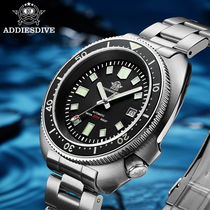 ADDIESDIVE AD2524 Mens Luxury Mechanical Watch Automatic Diver 200M Ceramic Bezel Sapphire Steel Band Blue Lume Date NewBESTDEAL
ADDIESDIVE AD2524 Mens Luxury Mechanical Watch Automatic Diver 200M Ceramic Bezel Sapphire Steel Band Blue Lume Date NewBESTDEAL