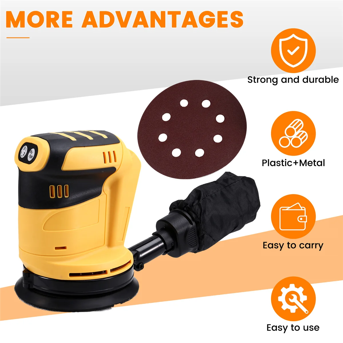PA-For 18V 20V Battery Cordless Polishing Machine 125mm Wood Grinder Metal Car Waxing Polishing Machine Wood
PA-For 18V 20V Battery Cordless Polishing Machine 125mm Wood Grinder Metal Car Waxing Polishing Machine Wood
