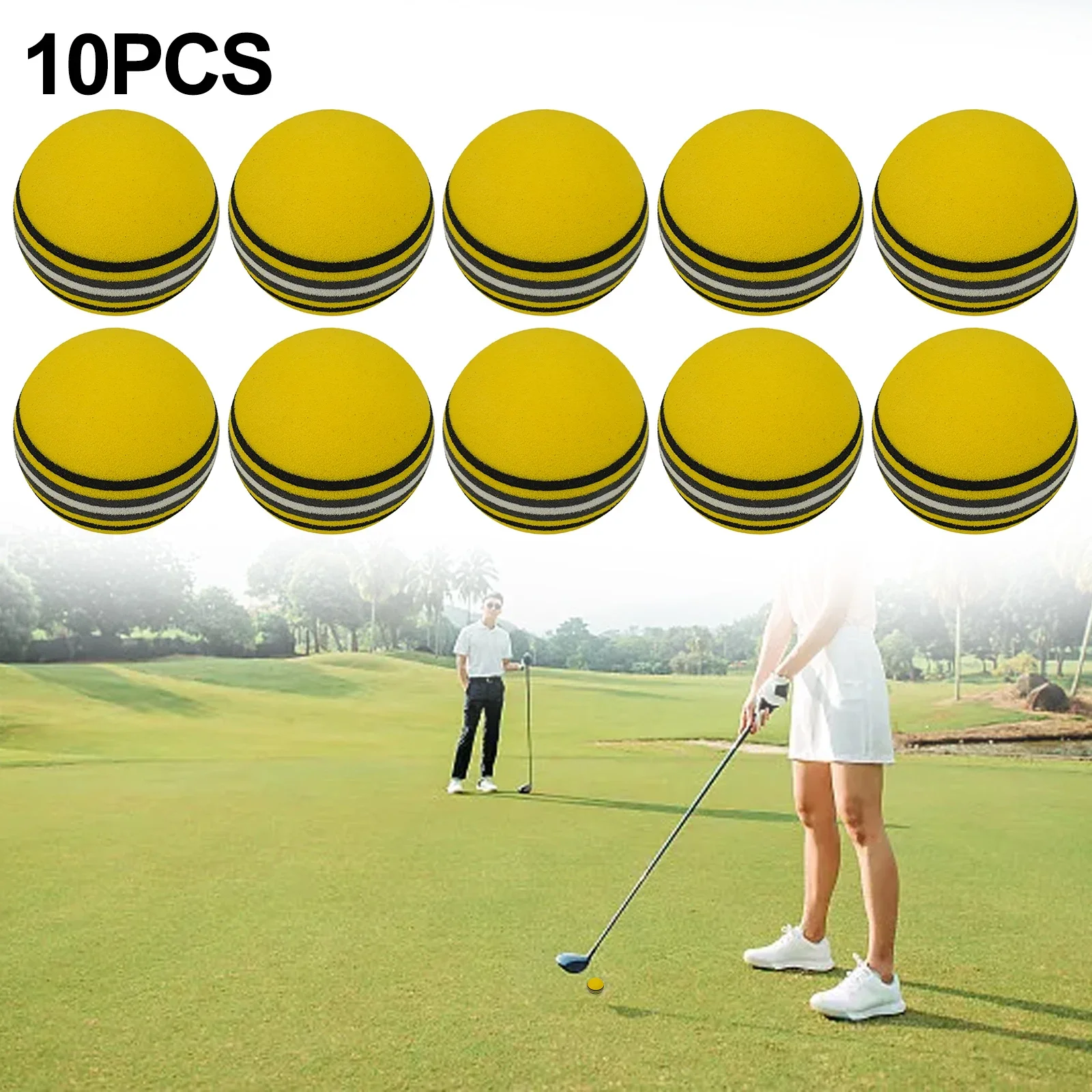 10pc EVA Foam Balls For Indoor Golf Training Lightweight And Safe For Practice Bright For Rainbow Colors For Visibility
10pc EVA Foam Balls For Indoor Golf Training Lightweight And Safe For Practice Bright For Rainbow Colors For Visibility