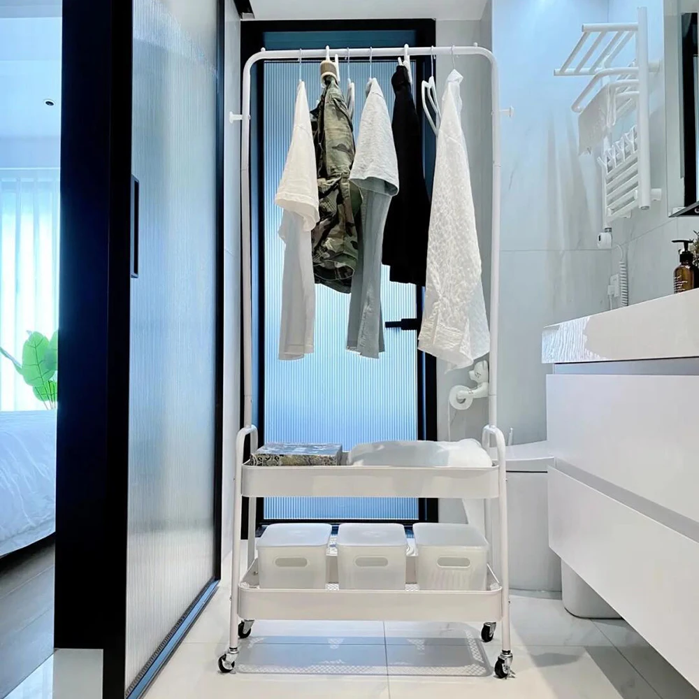 2 In 1 White Metal Clothing Hanger Rail Holder Garment Shoes Storage Rack Heavy Duty Retail Store Clothes Dress Organizer Stand
2 In 1 White Metal Clothing Hanger Rail Holder Garment Shoes Storage Rack Heavy Duty Retail Store Clothes Dress Organizer Stand