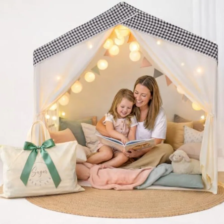 Large Tent Playhouse Collapsible Indoor Outdoor Toddler Play Tent for Boys and Girls Ages 3-10 Spacious Design Easy Assembly Tw
Large Tent Playhouse Collapsible Indoor Outdoor Toddler Play Tent for Boys and Girls Ages 3-10 Spacious Design Easy Assembly Tw