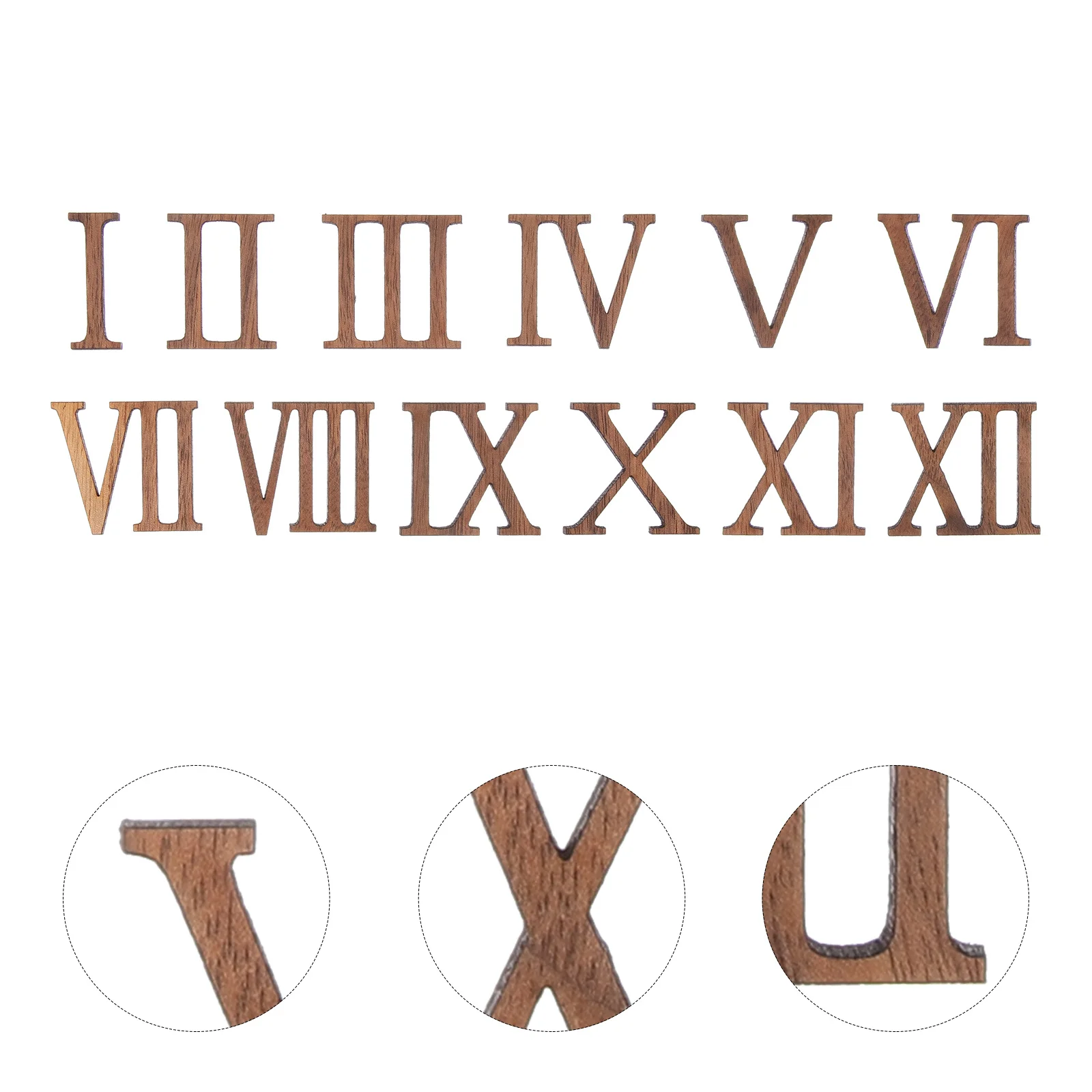 1Set Clock Numbers Wooden Roman Numeral Plaques for DIY Wall Clock Repair Kit Sturdy Safe Smooth Edges Ideal Home Decoration
1Set Clock Numbers Wooden Roman Numeral Plaques for DIY Wall Clock Repair Kit Sturdy Safe Smooth Edges Ideal Home Decoration