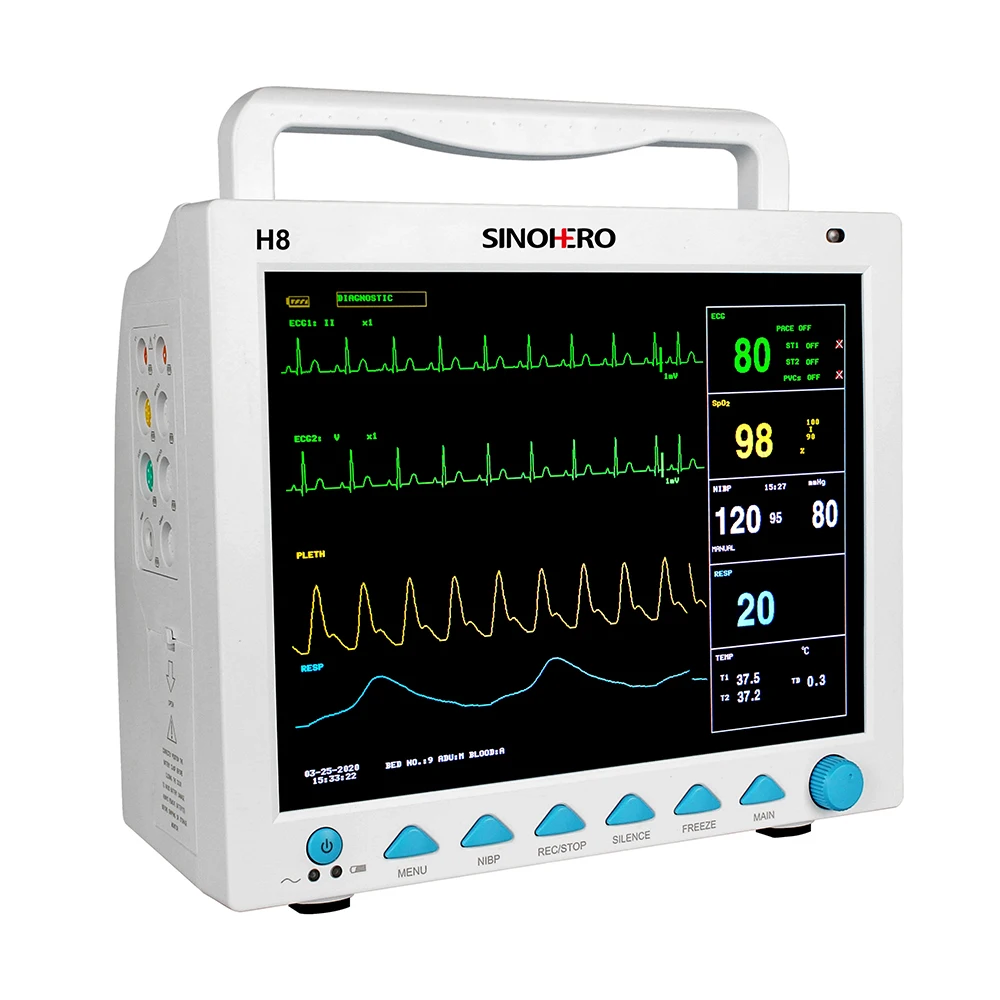 Medical Equipment Veterinary Supervise SINOHERO H8-VET 12.1 inch Vet Patient Monitor for Human or Animal use
Medical Equipment Veterinary Supervise SINOHERO H8-VET 12.1 inch Vet Patient Monitor for Human or Animal use