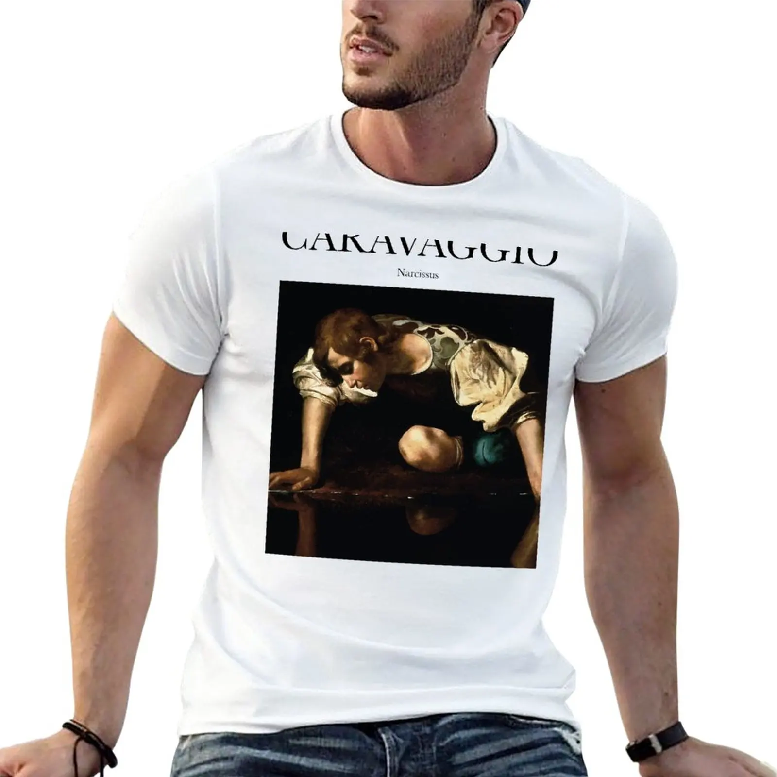 Новые футболки с надписью «Caravaggio-Narcissus», одежда из аниме, забавная футболка на заказ, облегающие футболки для мужчин
Новые футболки с надписью «Caravaggio-Narcissus», одежда из аниме, забавная футболка на заказ, облегающие футболки для мужчин