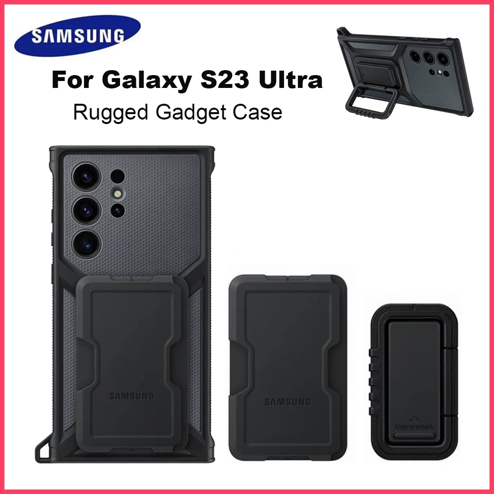 Original SAMSUNG Galaxy S23 Ultra Rugged Gadget Phone Case w/Platform for Card Detachable Protective Cover
Original SAMSUNG Galaxy S23 Ultra Rugged Gadget Phone Case w/Platform for Card Detachable Protective Cover