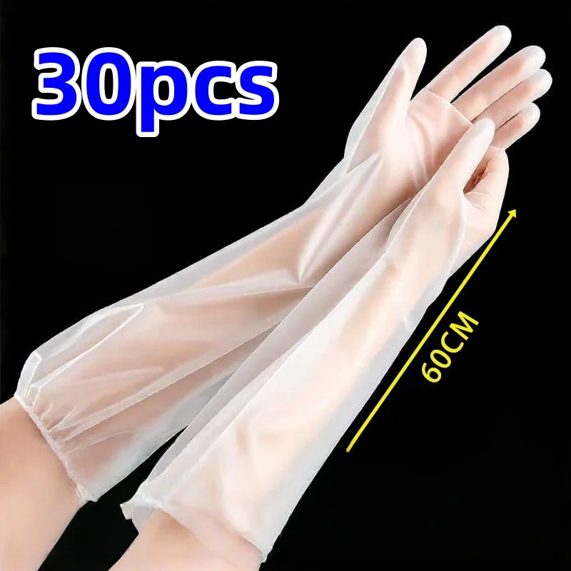 10/30pcs Disposable Arm Guard Gloves Kitchen Household Cleaning Waterproof Elastic Drawstring Lengthened CPE Long-Arm Gloves
10/30pcs Disposable Arm Guard Gloves Kitchen Household Cleaning Waterproof Elastic Drawstring Lengthened CPE Long-Arm Gloves
