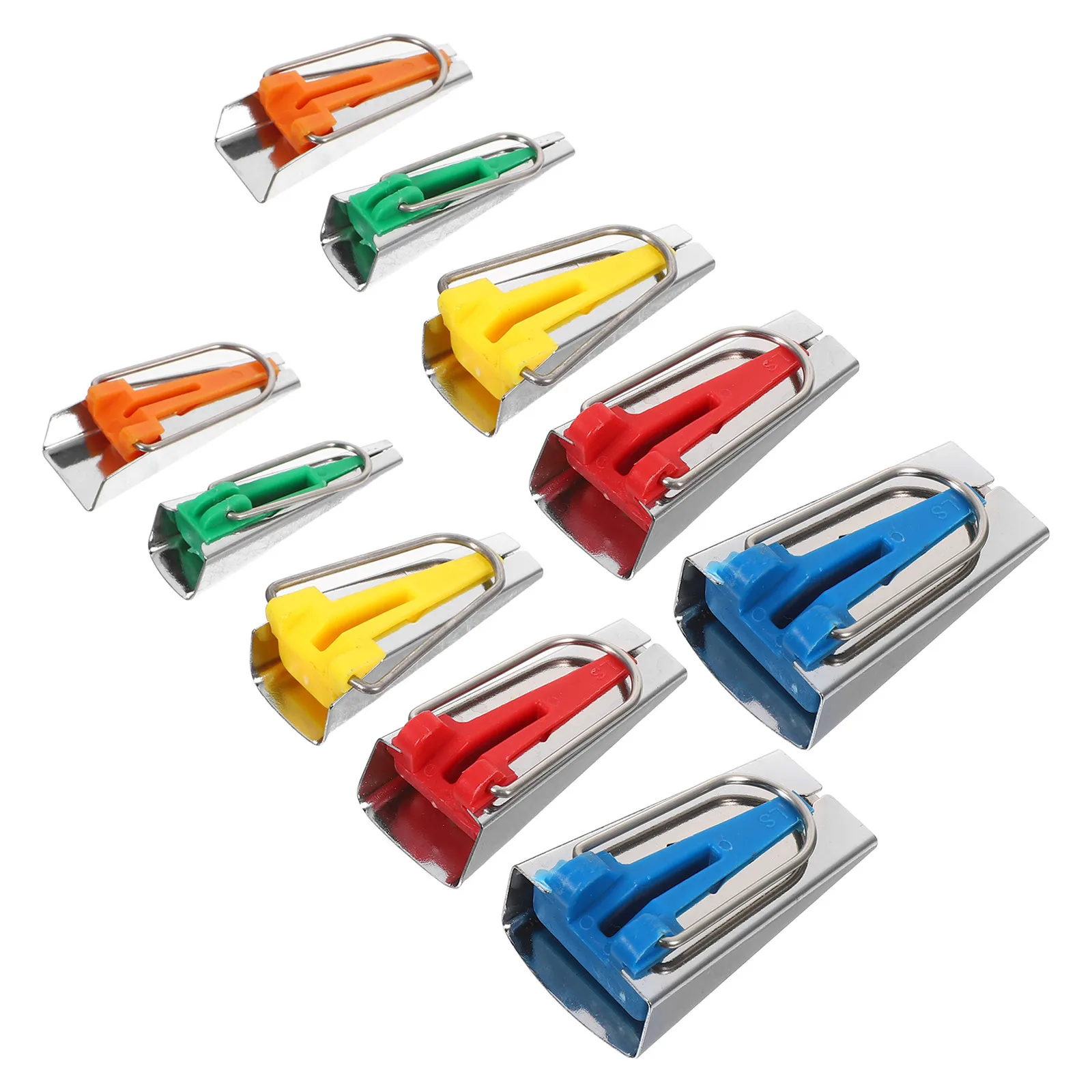 10Pcs Bias Binding Tool Set Professional Fabric Edge Folder for Dressmaking Belt Crafting Sewing Notions Supplies
10Pcs Bias Binding Tool Set Professional Fabric Edge Folder for Dressmaking Belt Crafting Sewing Notions Supplies