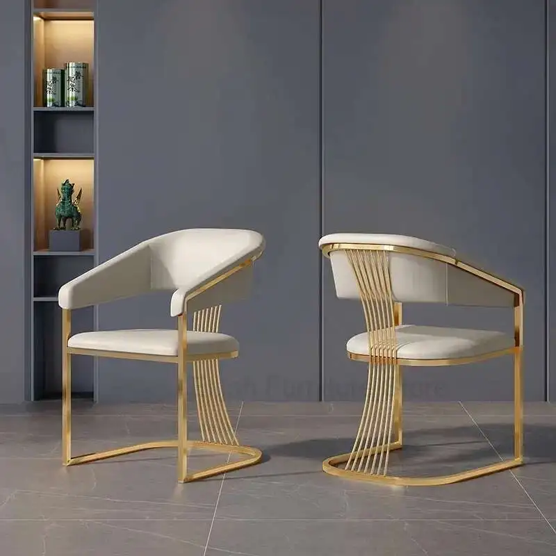 Luxury Design Soft Loft Living Room Chairs Backrest Dining Room Gold Nordic Chair Modern Bar Leisure Sedie Home Furniture
Luxury Design Soft Loft Living Room Chairs Backrest Dining Room Gold Nordic Chair Modern Bar Leisure Sedie Home Furniture