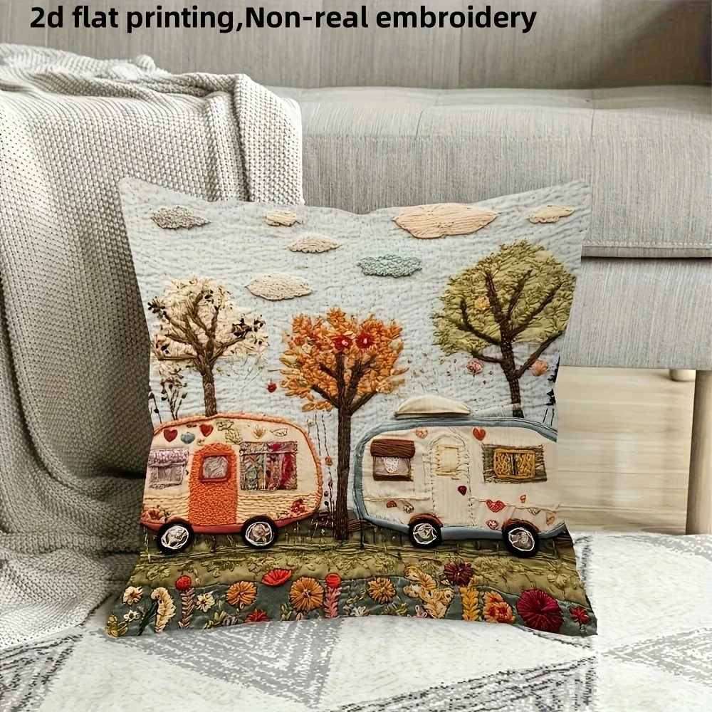 Peach Skin Pillowcase 2D Flat Printed Rustic Camper Cushion Cover Vintage Caravan Throw Pillow Case Aesthetic Home Decor
Peach Skin Pillowcase 2D Flat Printed Rustic Camper Cushion Cover Vintage Caravan Throw Pillow Case Aesthetic Home Decor
