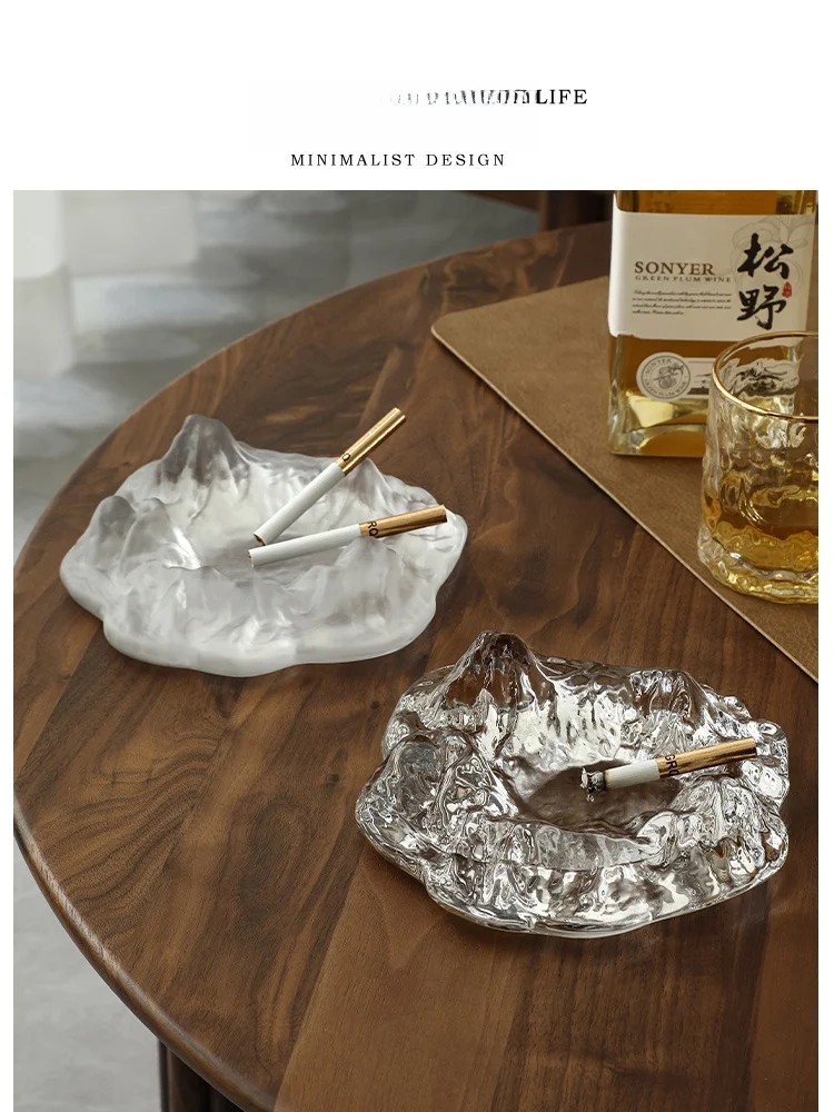 Tlife Creative Glass Ashtray Iceberg Design for Living Room Coffee Table Decorative Item Mountain Hill Ceramic Ash Tray
Tlife Creative Glass Ashtray Iceberg Design for Living Room Coffee Table Decorative Item Mountain Hill Ceramic Ash Tray