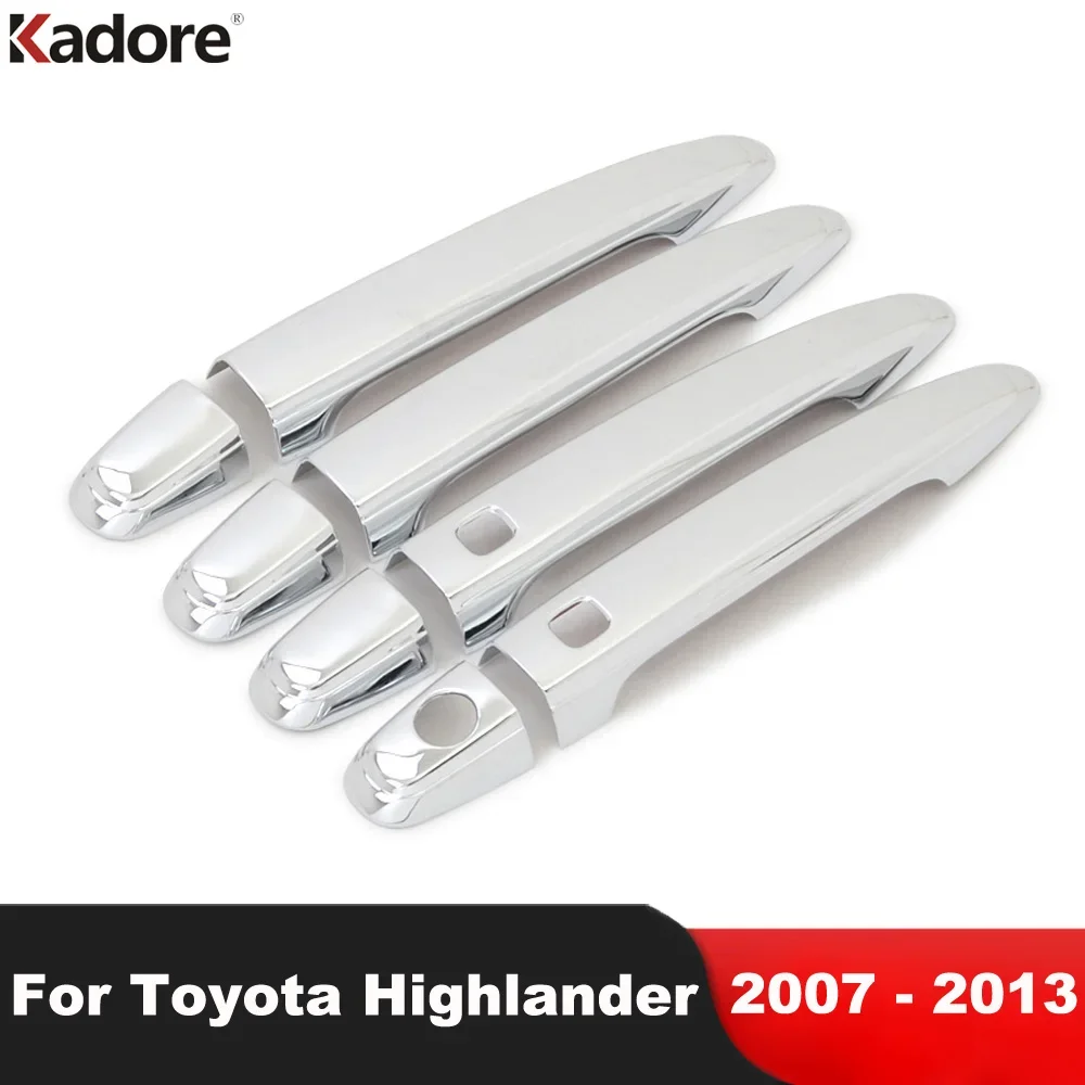 Накладки на ручки дверей для Toyota Highlander 2007-2013, хромированные, аксессуары для боковых ручек автомобиля
Накладки на ручки дверей для Toyota Highlander 2007-2013, хромированные, аксессуары для боковых ручек автомобиля