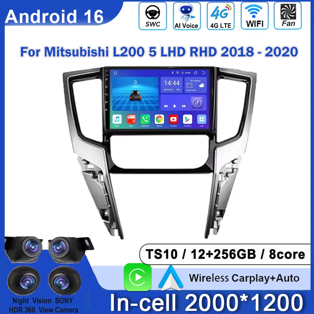 Car Android For Mitsubishi L200 5 LHD RHD 2018 - 2020 Auto Radio Multimedia Player Stereo Video No 2din Touchscreen Navigation
Car Android For Mitsubishi L200 5 LHD RHD 2018 - 2020 Auto Radio Multimedia Player Stereo Video No 2din Touchscreen Navigation