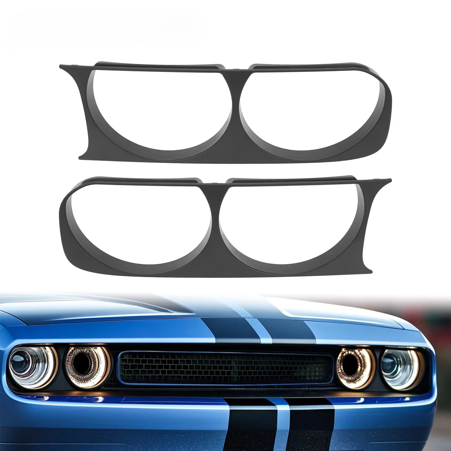 For Dodge Challenger 2008 2009 2010 2011 2012 2013 2014 2PCS Car Front Headlight Lamp Bezel Trim Black 68051526AA 68051527AA
For Dodge Challenger 2008 2009 2010 2011 2012 2013 2014 2PCS Car Front Headlight Lamp Bezel Trim Black 68051526AA 68051527AA