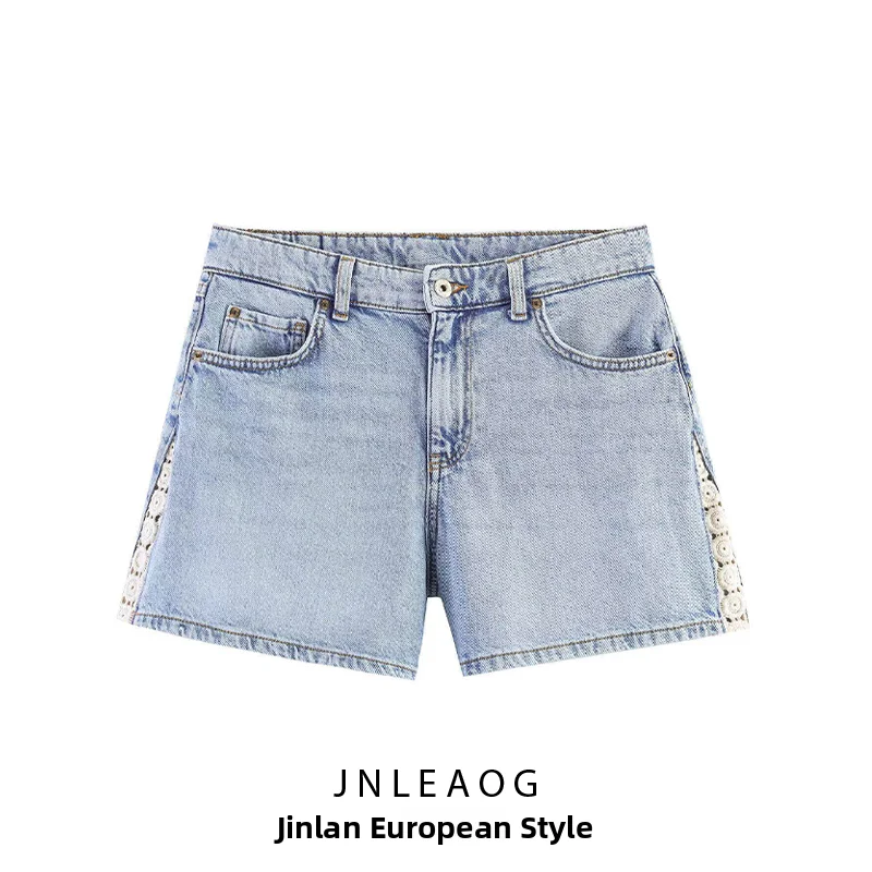 JNLEAOG Summer New Women's Fashion Knitted Patchwork Short Pants Natural Waist Straight Leg Micro Stretch Polyester Denim
JNLEAOG Summer New Women's Fashion Knitted Patchwork Short Pants Natural Waist Straight Leg Micro Stretch Polyester Denim