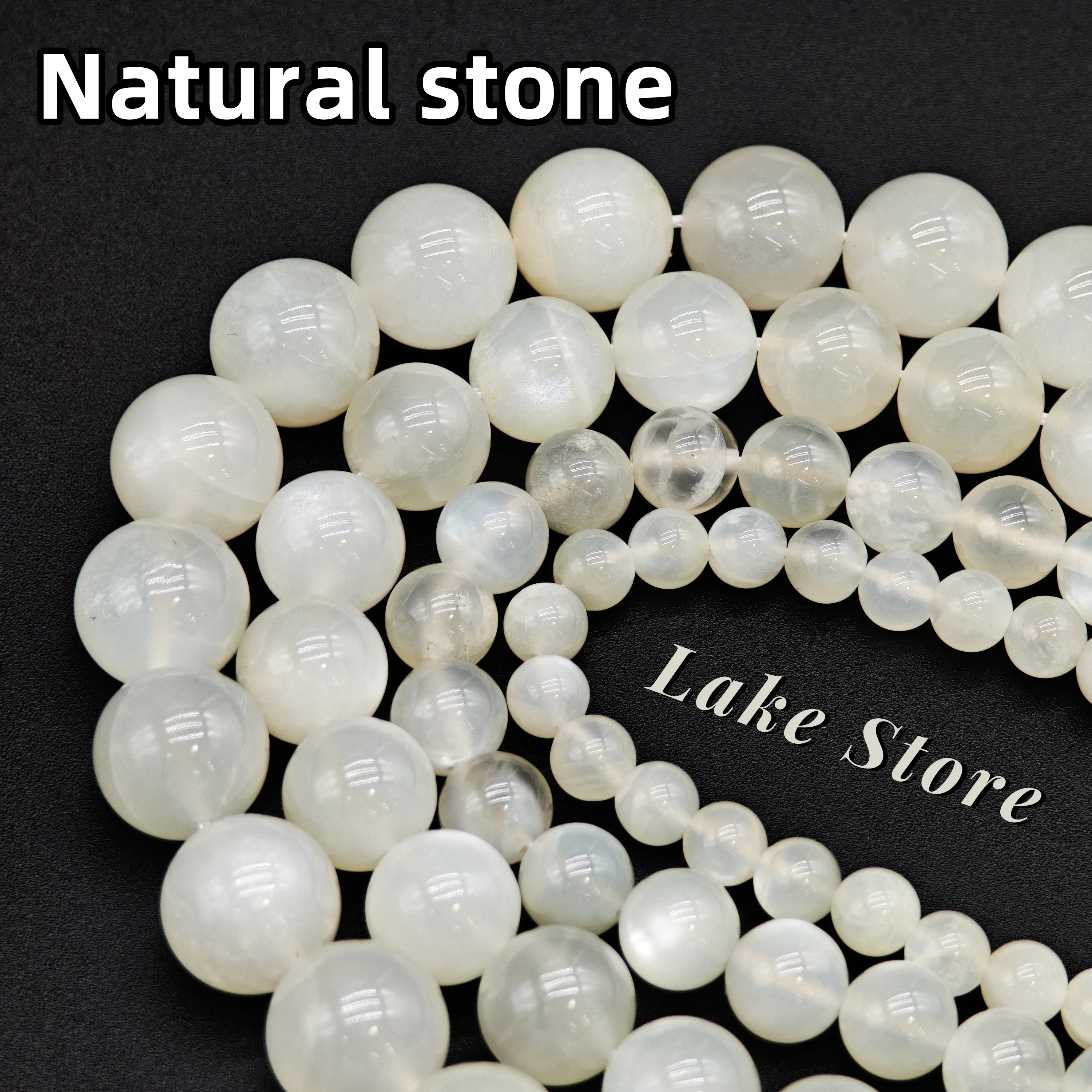 Trending Premium Natural White Moonstone Beads, 6-12mm Round White Loose Stone Beads for DIY Jewelry Making.
Trending Premium Natural White Moonstone Beads, 6-12mm Round White Loose Stone Beads for DIY Jewelry Making.