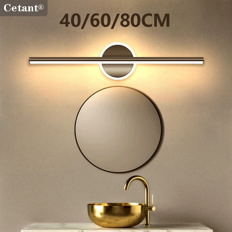 Modern LED Mirror Front Light 40/60/80cm Bathroom Lights Mirror Lighting Bedroom Dresser Black Gold Indoor Led Lights Lustre
Modern LED Mirror Front Light 40/60/80cm Bathroom Lights Mirror Lighting Bedroom Dresser Black Gold Indoor Led Lights Lustre