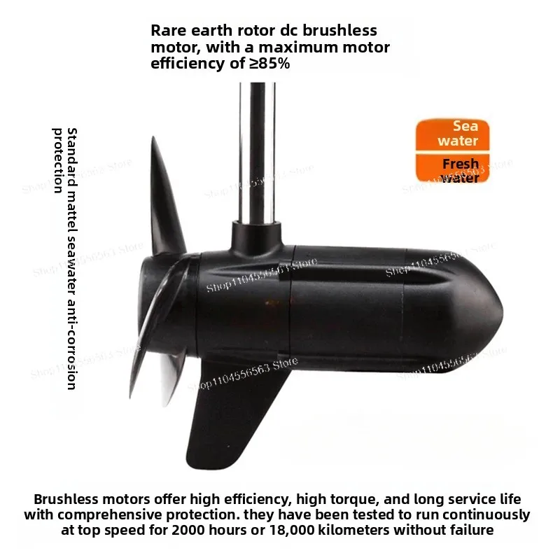 Marine Outboard Electric Thruster - 12V/24V/48V Suspended Underwater Lift with Brushless Motor
Marine Outboard Electric Thruster - 12V/24V/48V Suspended Underwater Lift with Brushless Motor