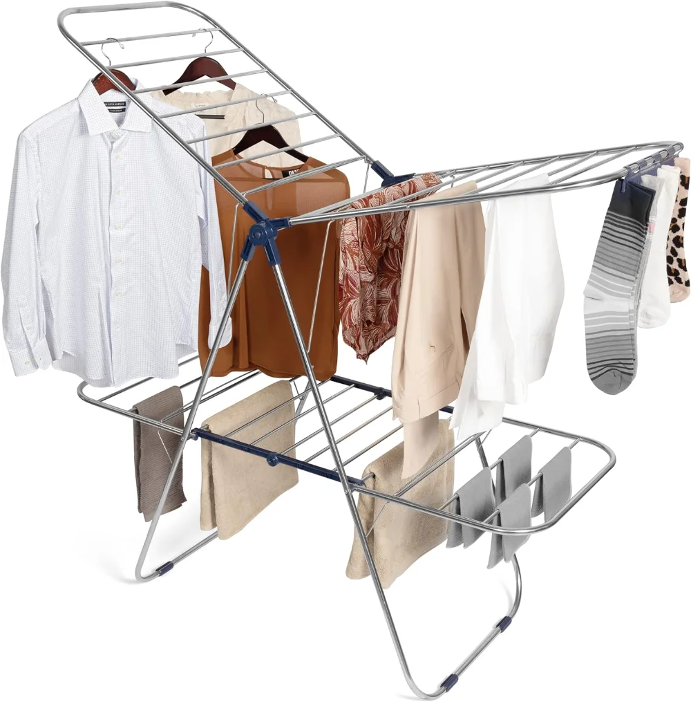 Premium Clothes Drying Rack - Foldable 2-Layer Laundry Drying Rack Clothing – Collapsible
Premium Clothes Drying Rack - Foldable 2-Layer Laundry Drying Rack Clothing – Collapsible
