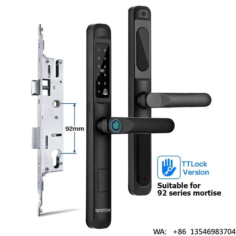 Tediton Handle Pull Stainless Steel Glass Door Pull Handle Electronic Security Lock Ttlock Smart Door Lock
Tediton Handle Pull Stainless Steel Glass Door Pull Handle Electronic Security Lock Ttlock Smart Door Lock